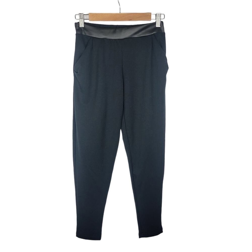 Priddy by Puella Faux Leather Trim Pants